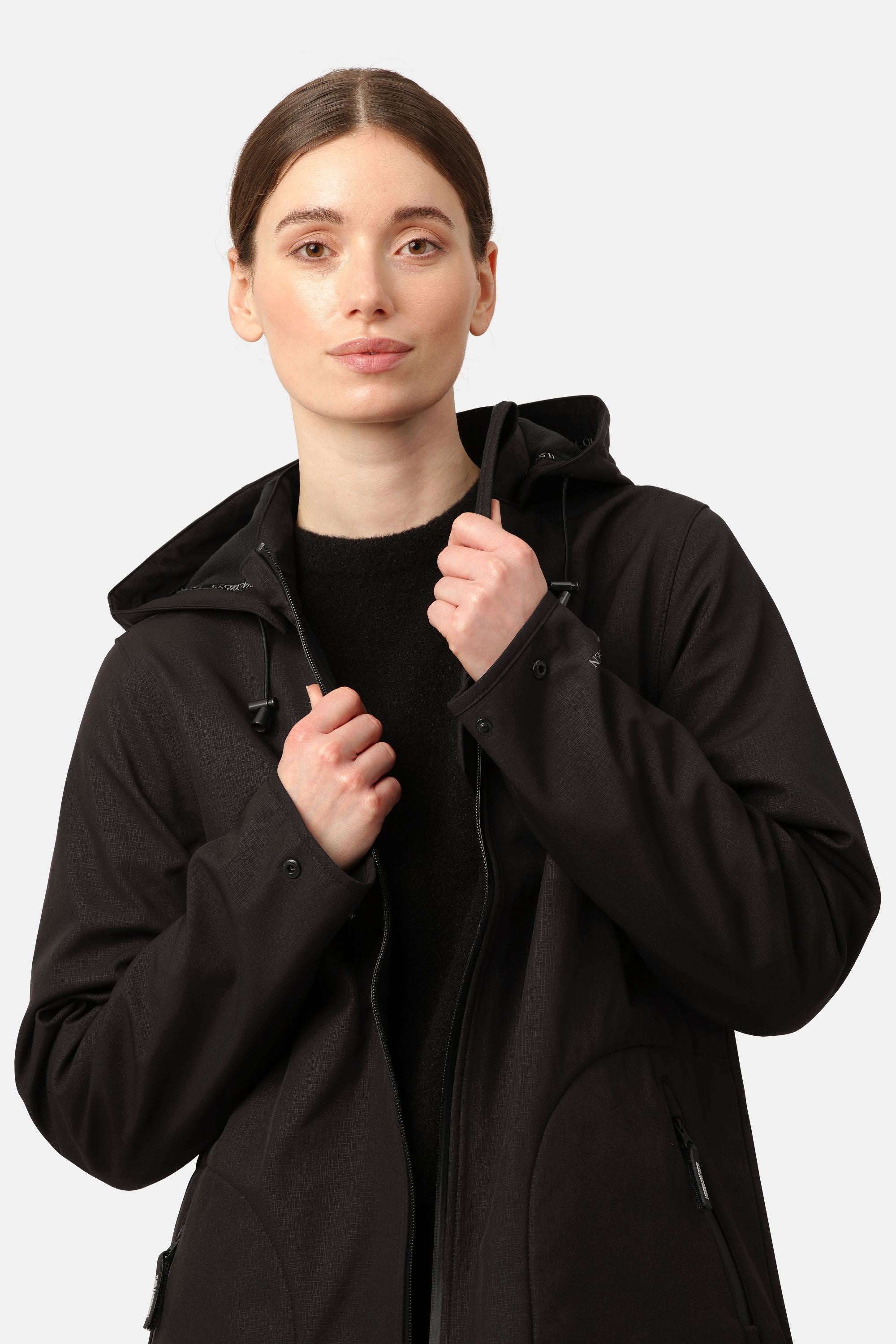 Softshell Regnjakke A-fasong - Black